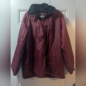 Totes Women's Maroon Lined Jacket With Removable Hood, Size Large